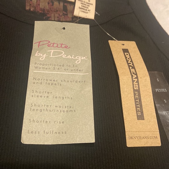 NWT DKNY Black Tank Top Size Small Petite - Picture 6 of 7